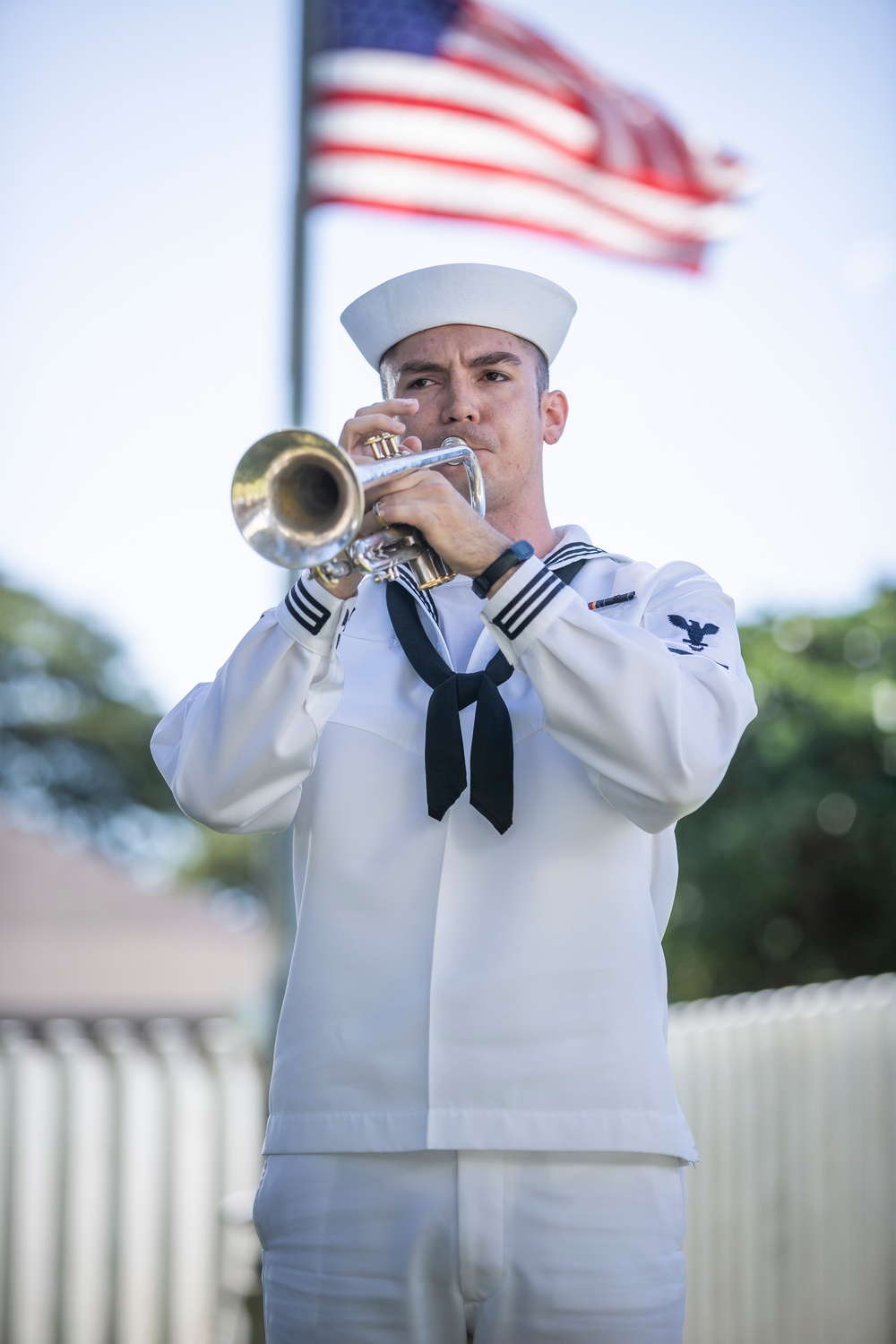 Crowd Gathers for 2023 USS Oklahoma Memorial Ceremony