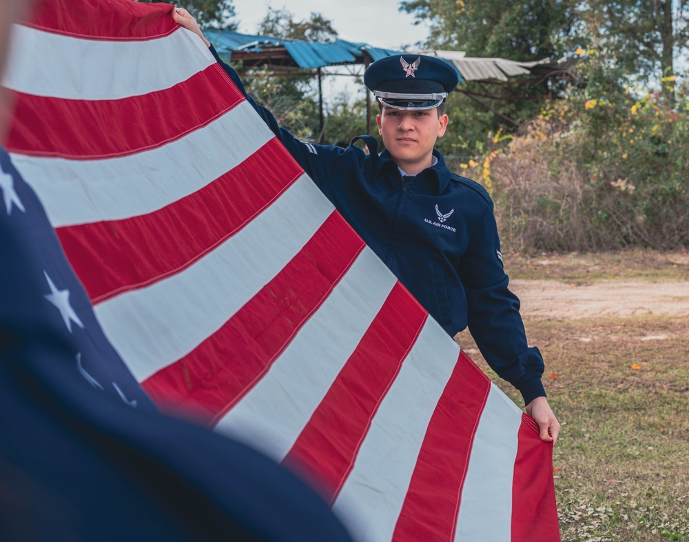 Training the Future of Tyndall Honor Guard