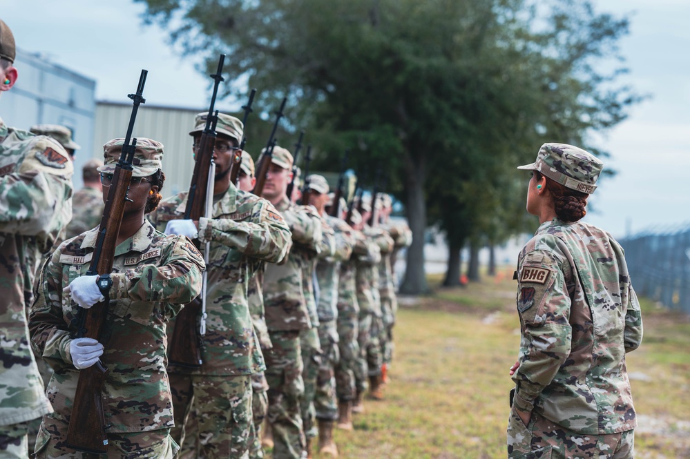 Training the Future of Tyndall Honor Guard