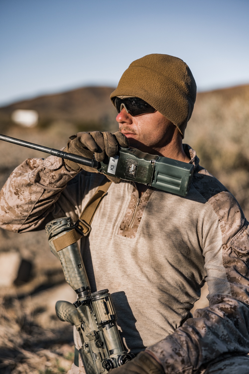 Marines with V3/4 conduct a company assault at Range 230 during Steel Knight 23.2