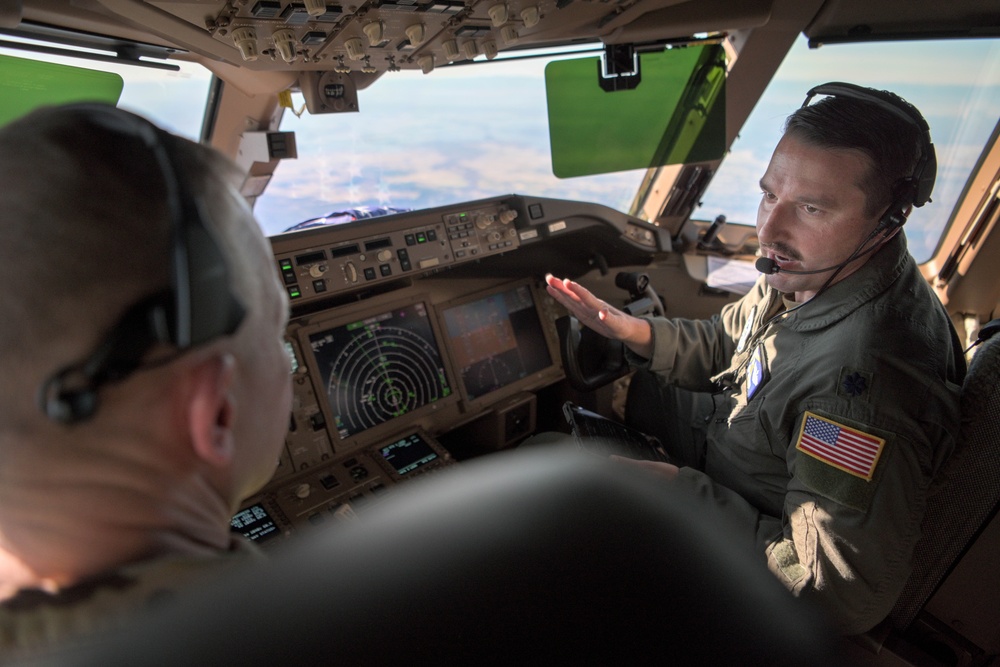 Travis AFB leadership flies two new KC-46s to their new home