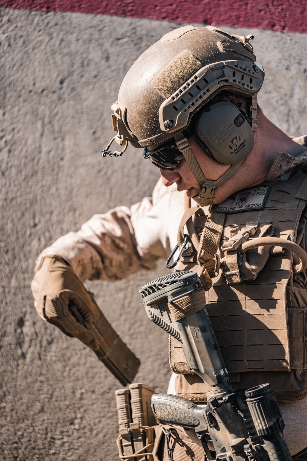 Marines with V3/4 conduct a company assault at Range 230 during Steel Knight 23.2