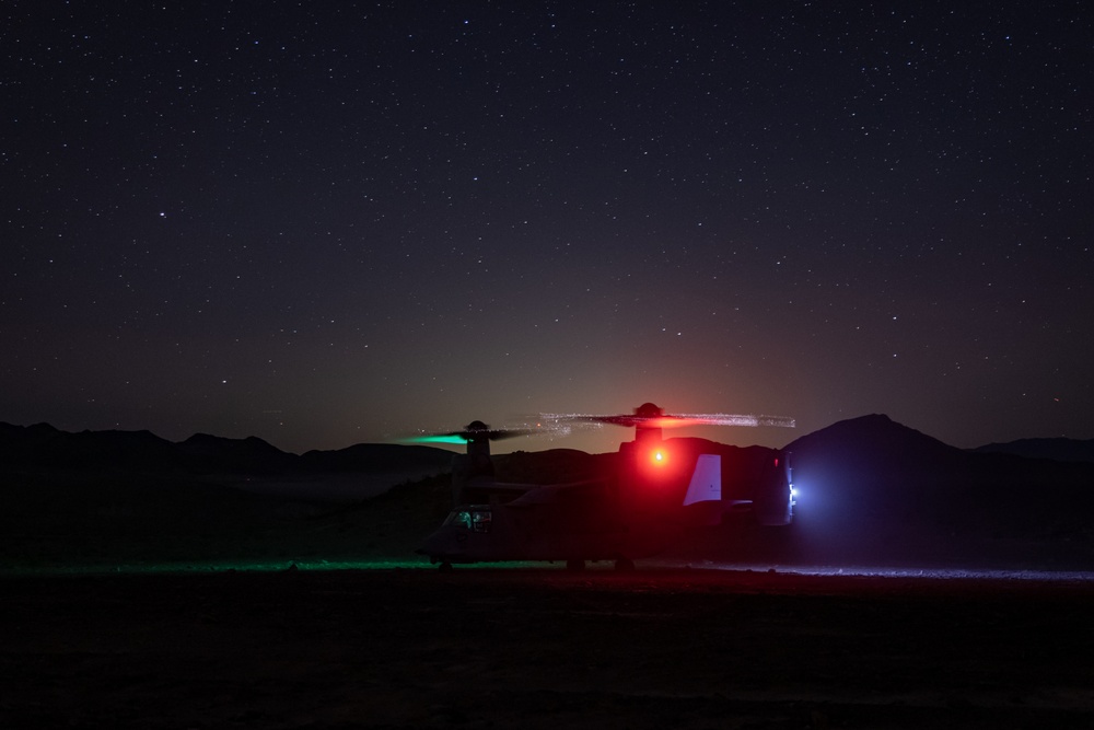 Marines with V3/4 conduct a company assault at Range 230 during Steel Knight 23.2