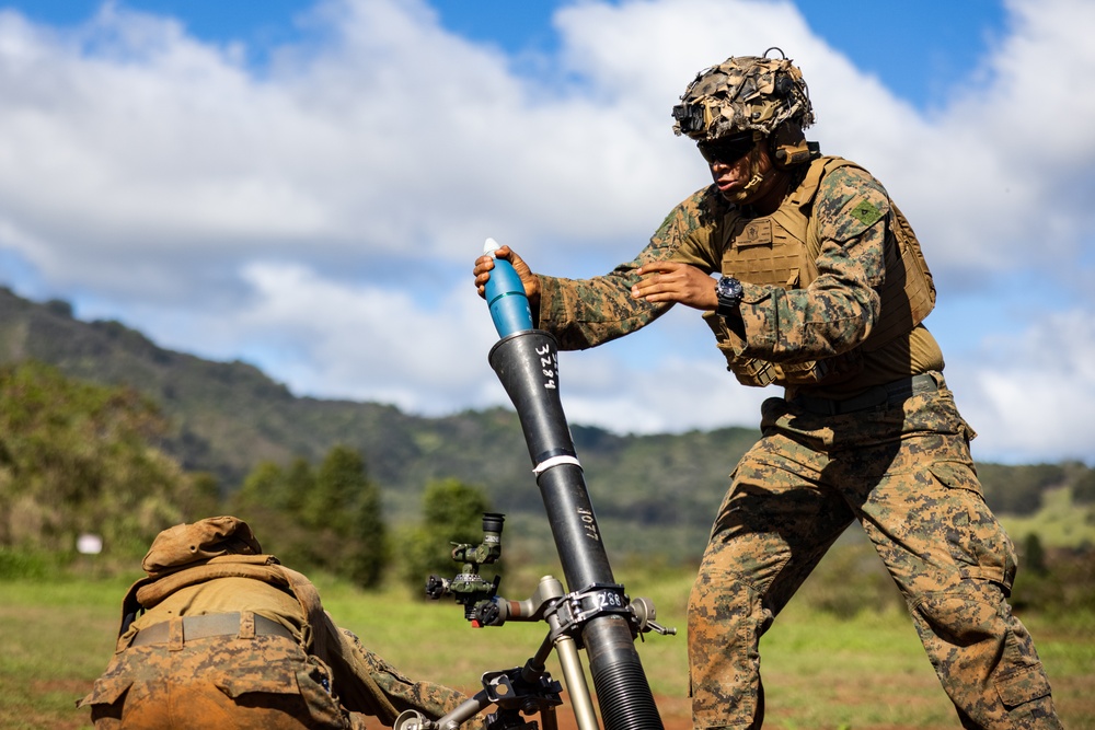 3d LCT conducts 81mm Live-Fire Mortar Range