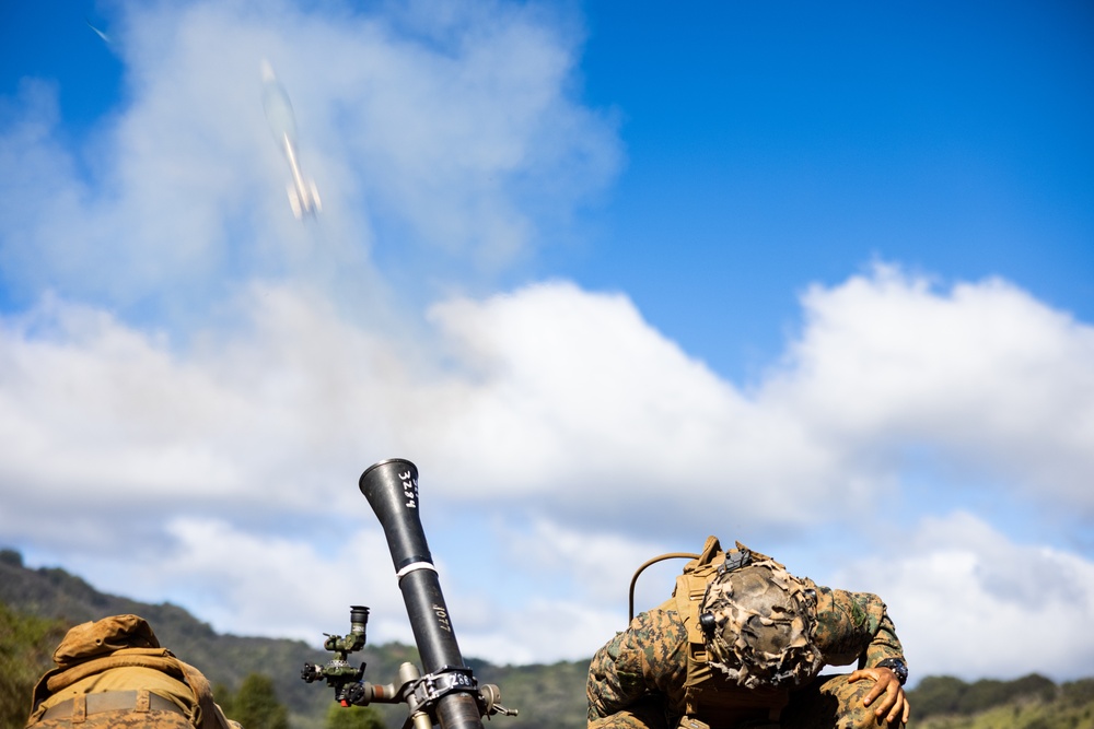 3d LCT conducts 81mm Live-Fire Mortar Range