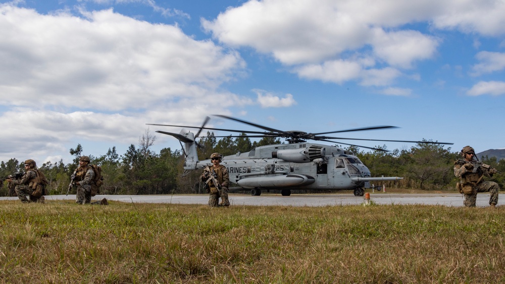 U.S. Marines and Sailors with 31st Marine Expeditionary Unit conduct a Mass Casualty Training Event