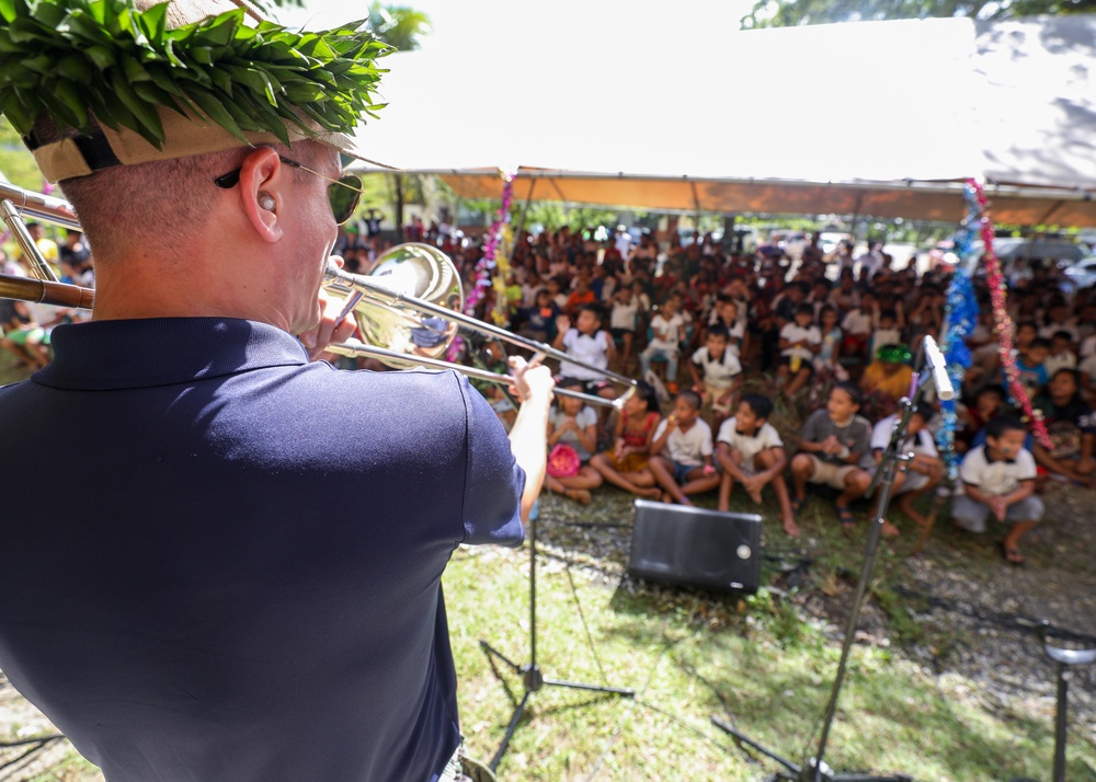 Pacific Partnership 2024-1: Kolonia Elementary Band Performance