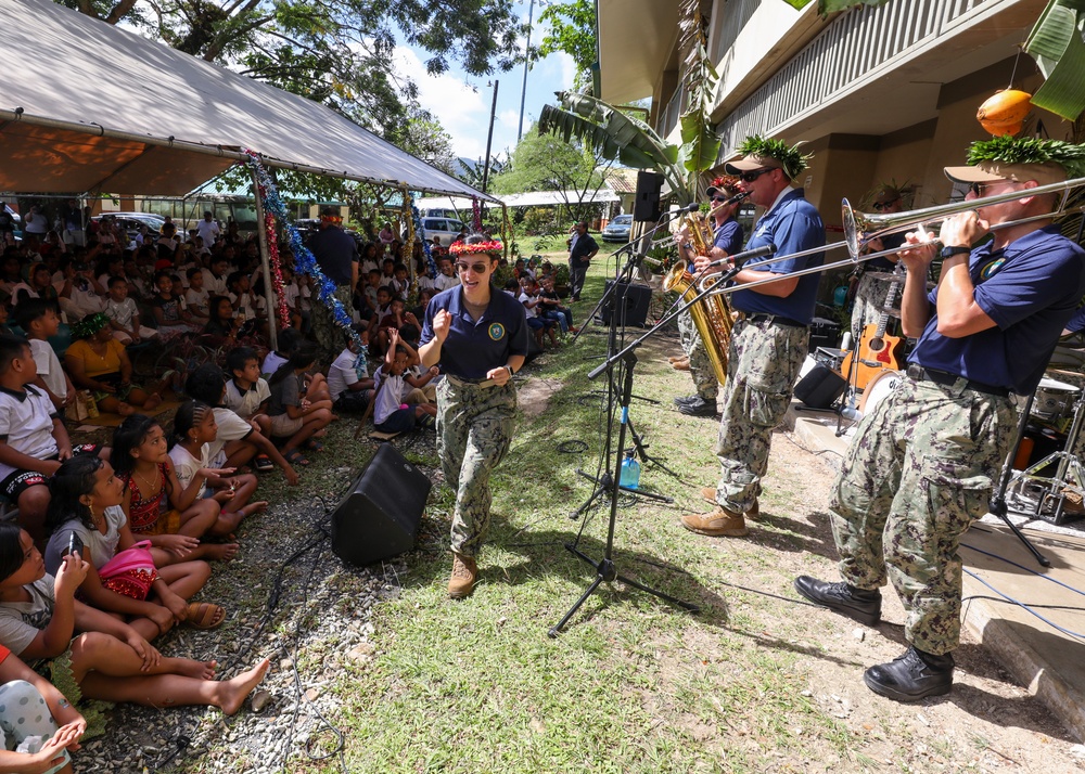 Pacific Partnership 2024-1: Kolonia Elementary Band Performance