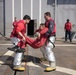 Sailors Conduct Flight Deck Firefighting Drill