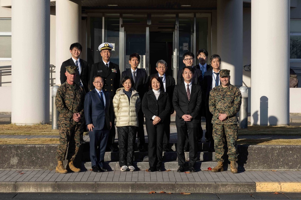 Members of the Central Deliberative Council on Defense Facilities Visit MCAS Iwakuni