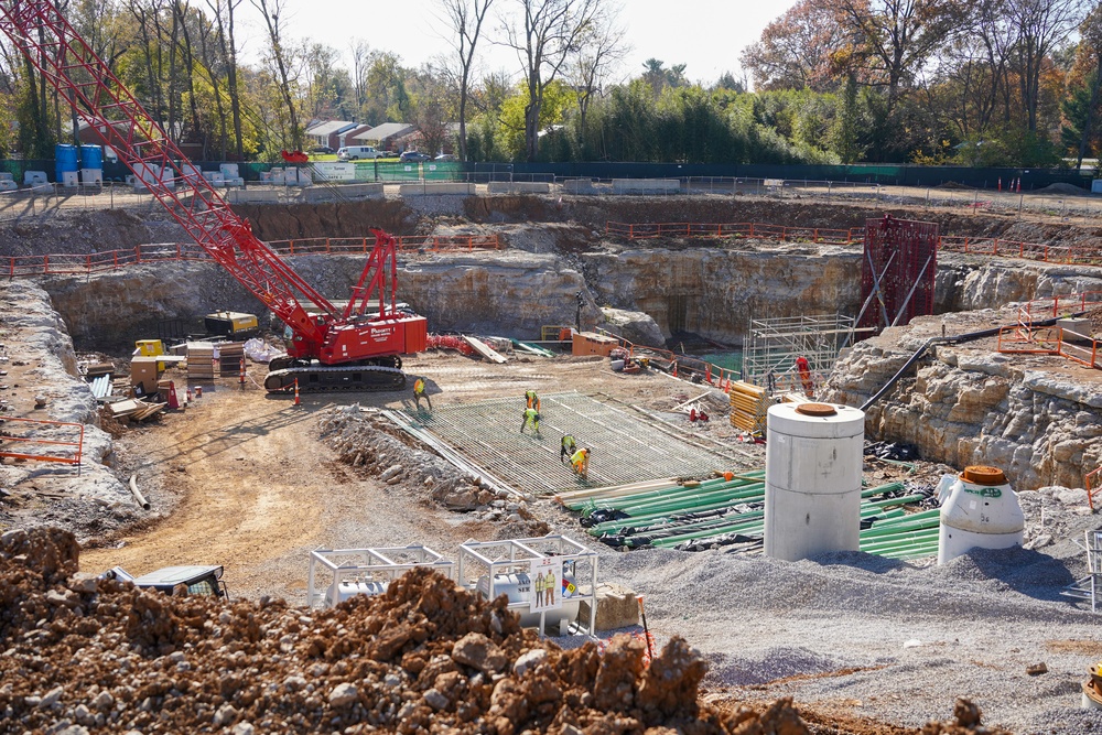 Construction continues at the Louisville VA Medical Center Nov. 8, 2023