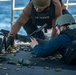 USS Normandy Conducts Crew Served Weapons Shoot