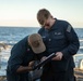USS Normandy Conducts Crew Served Weapons Shoot