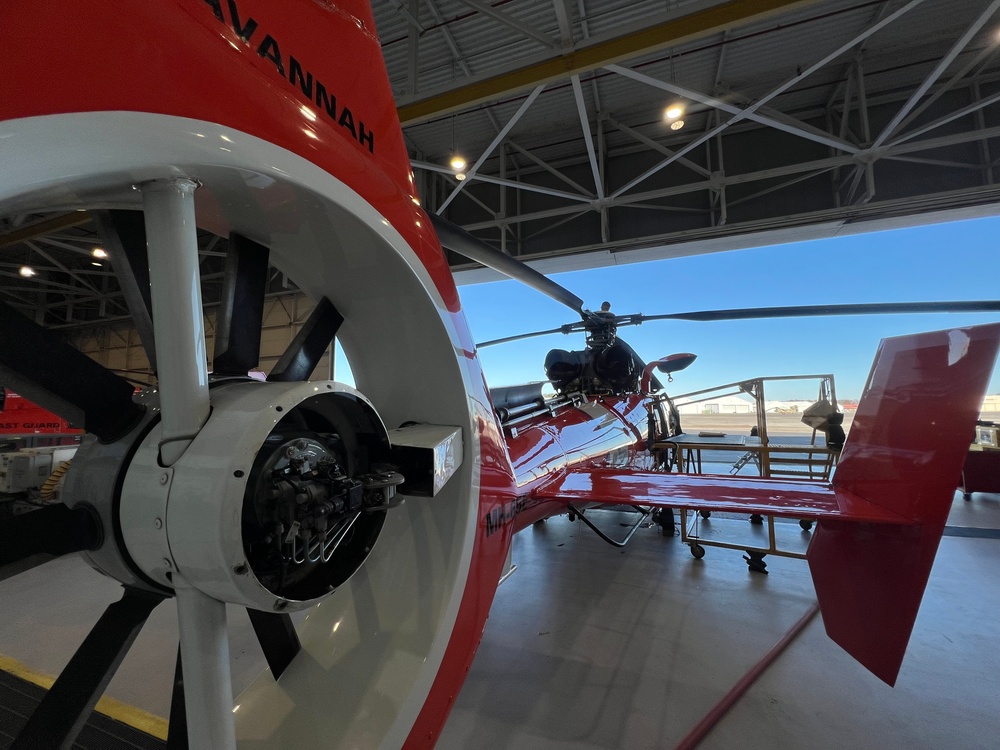 Photo of Coast Guard Air Station Savannah Helicopter Maintenance