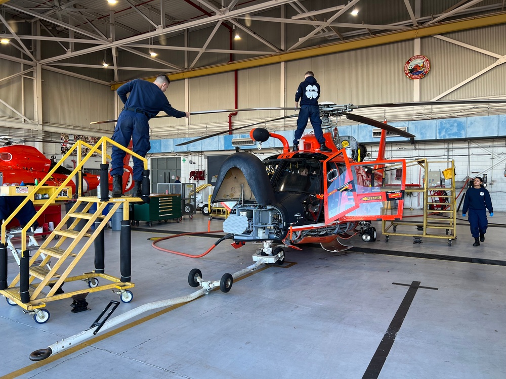 Photo of Coast Guard Air Station Savannah Helicopter Maintenance