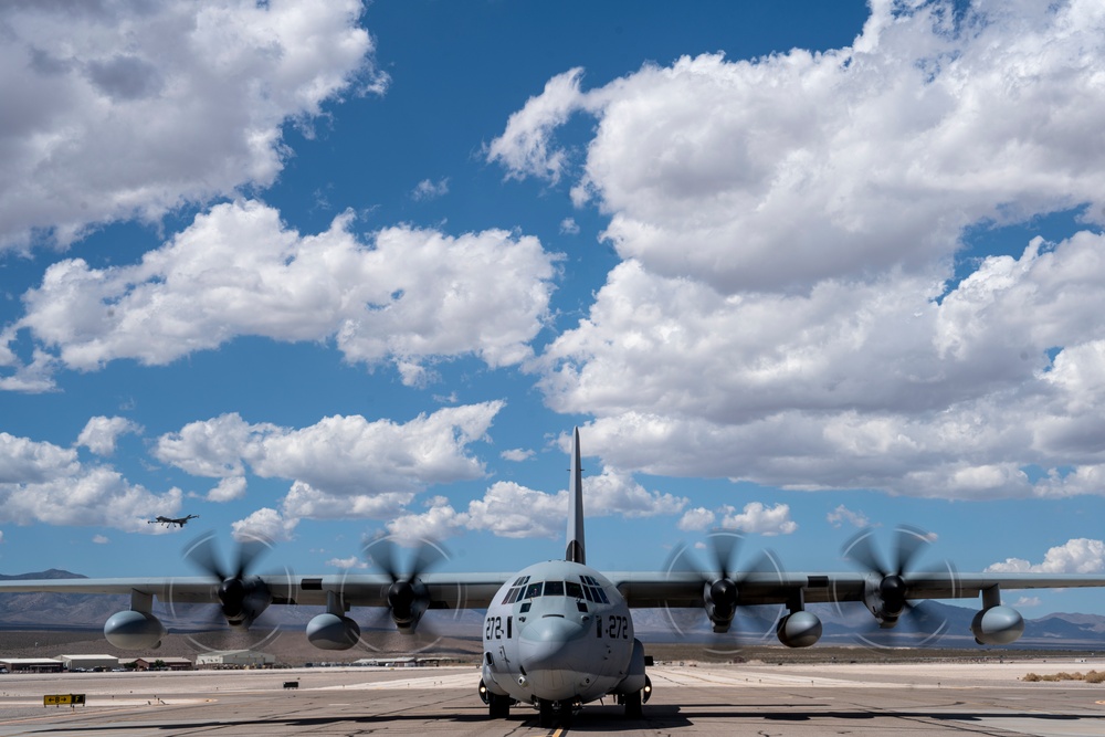 Marine C-130 loaded up for exercise Agile Hunter