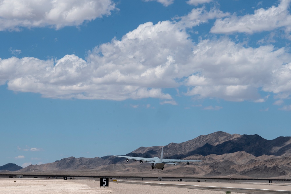 Marine C-130 loaded up for exercise Agile Hunter