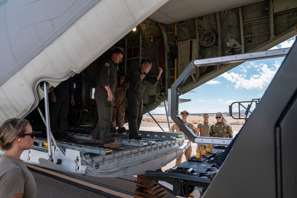 Marine C-130 loaded up for exercise Agile Hunter