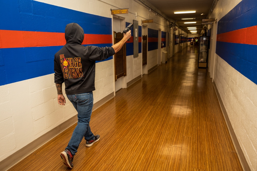 Active Shooter Drill at Lejeune Hall