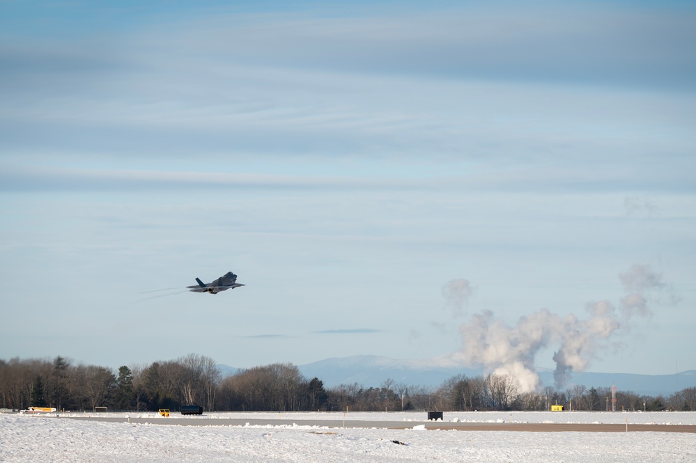 Cool December morning F-35 Launch