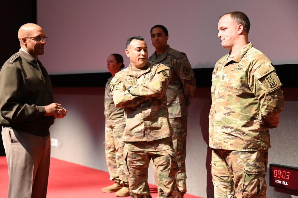 Gen. Gary M. Brito visits Fort Sill, Oklahoma