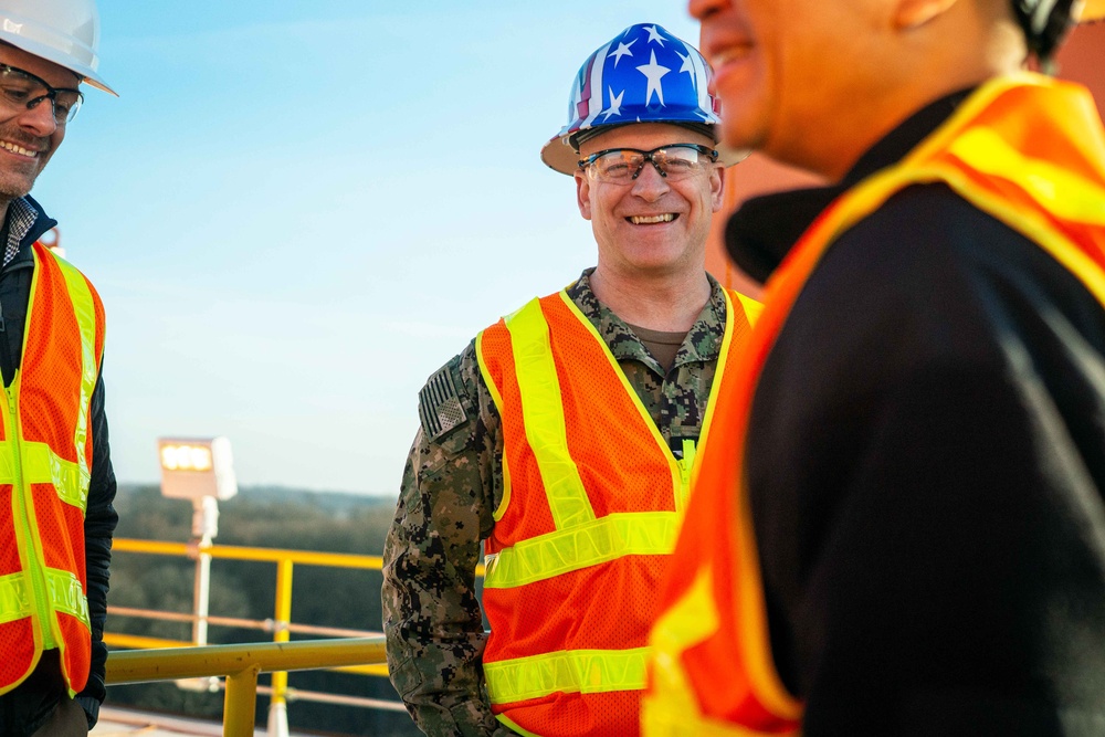 Captain Dickinson Touring NSWC Crane