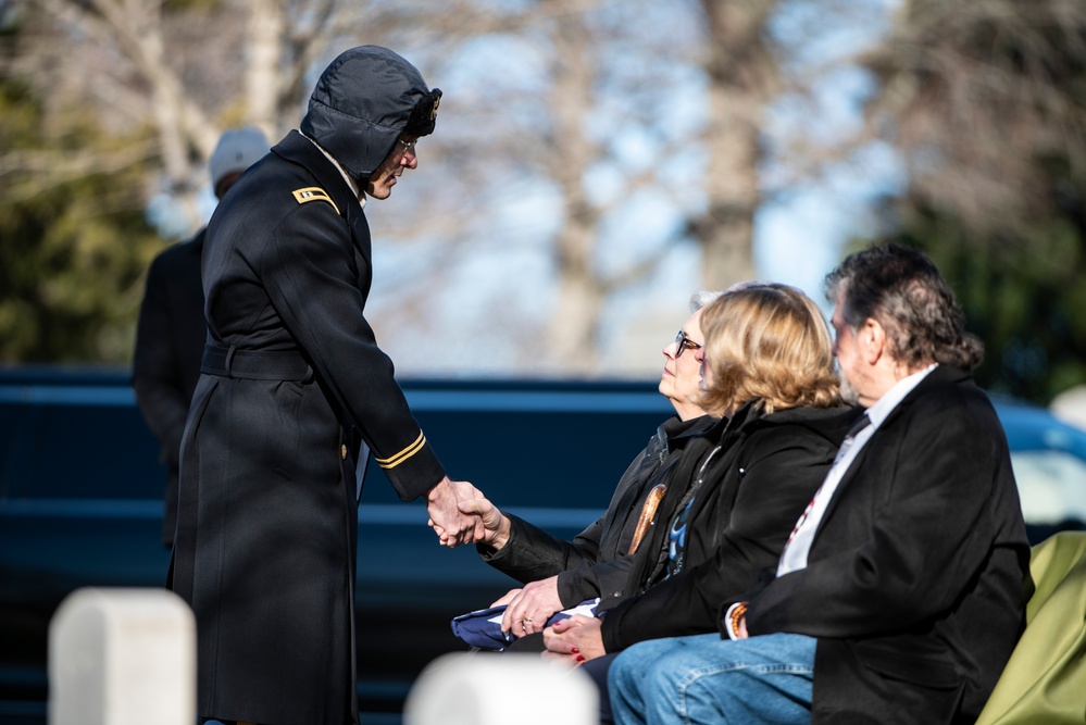 Military Funeral Honors with Funeral Escort are Conducted for U.S. Army Cpl. Gordon McCarthy in Section 18