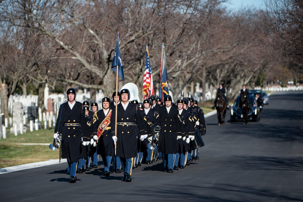 Military Funeral Honors with Funeral Escort are Conducted for U.S. Army Cpl. Gordon McCarthy in Section 18