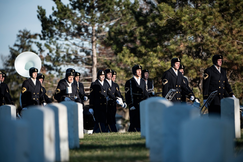 Military Funeral Honors with Funeral Escort are Conducted for U.S. Army Cpl. Gordon McCarthy in Section 18