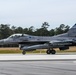 Swamp Fox F-16 Fighting Falcon jets take off for training