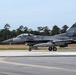 Swamp Fox F-16 Fighting Falcon jets take off for training