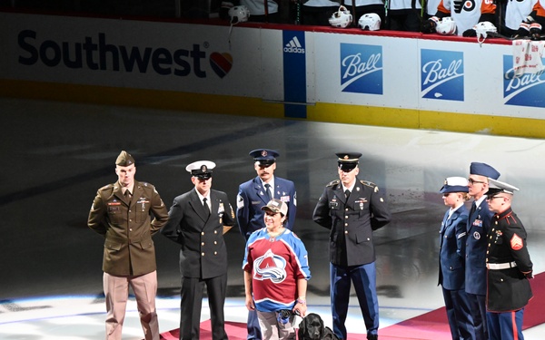 Colorado Avalanche Honors Military