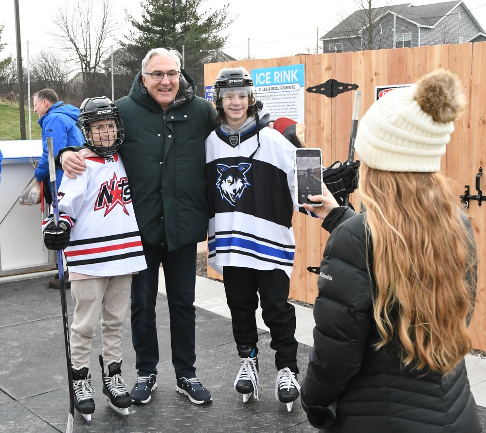 Mountain Community Homes opens new ice rink for Fort Drum residents