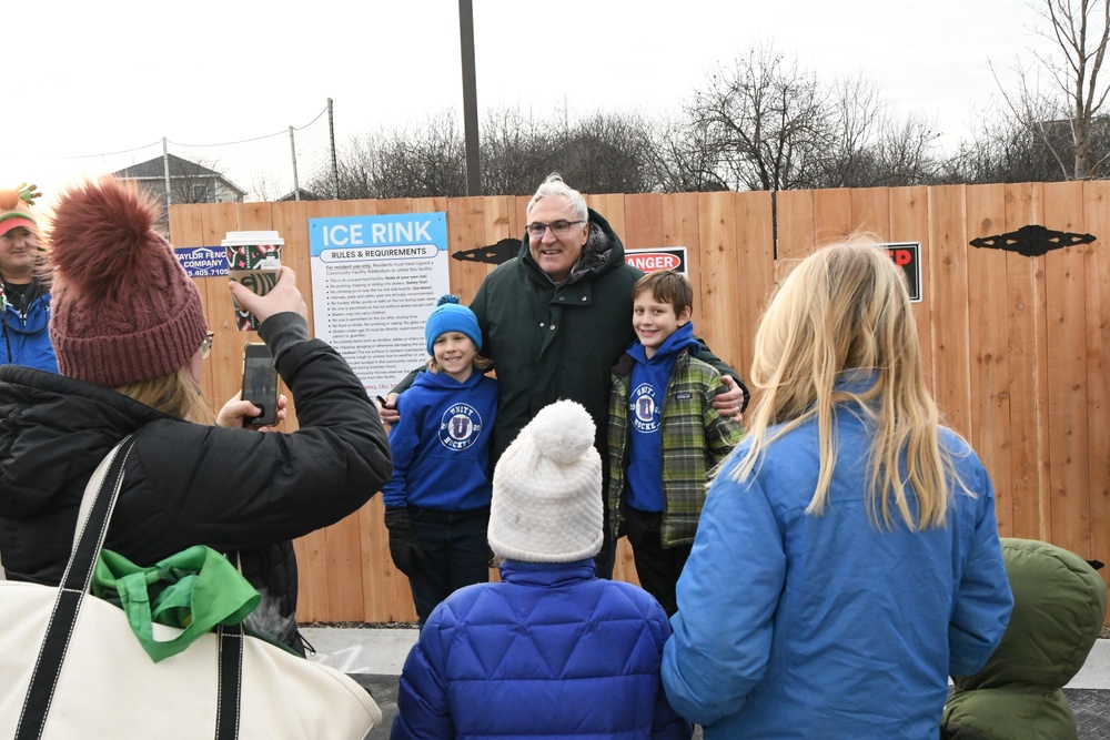 Mountain Community Homes opens new ice rink for Fort Drum residents