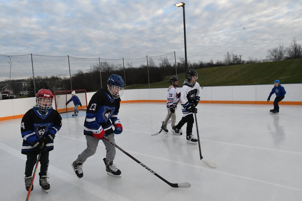 Mountain Community Homes opens new ice rink for Fort Drum residents