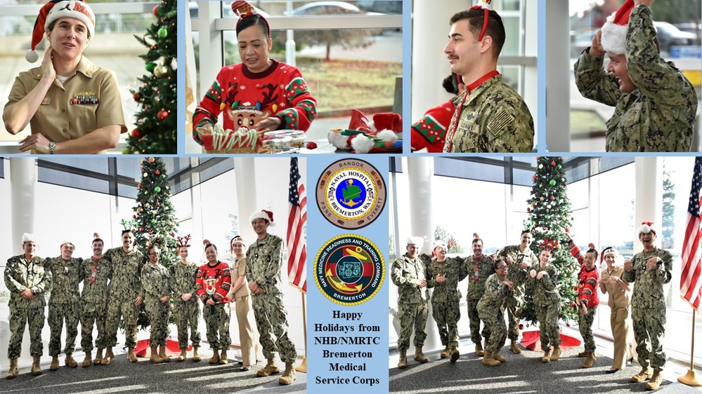 Medical Service Corps holiday cheer at NHB/NMRTC Bremerton