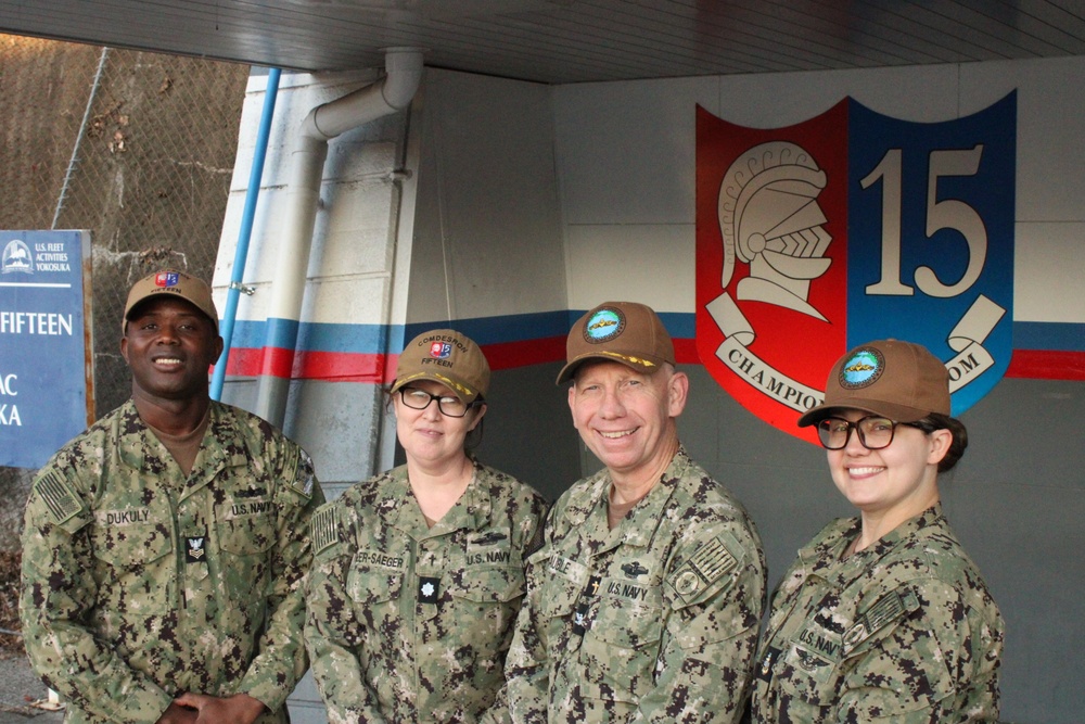 Force Chaplain Visits Commander, Task Force 71/Destroyer Squadron 15 and Waterfront