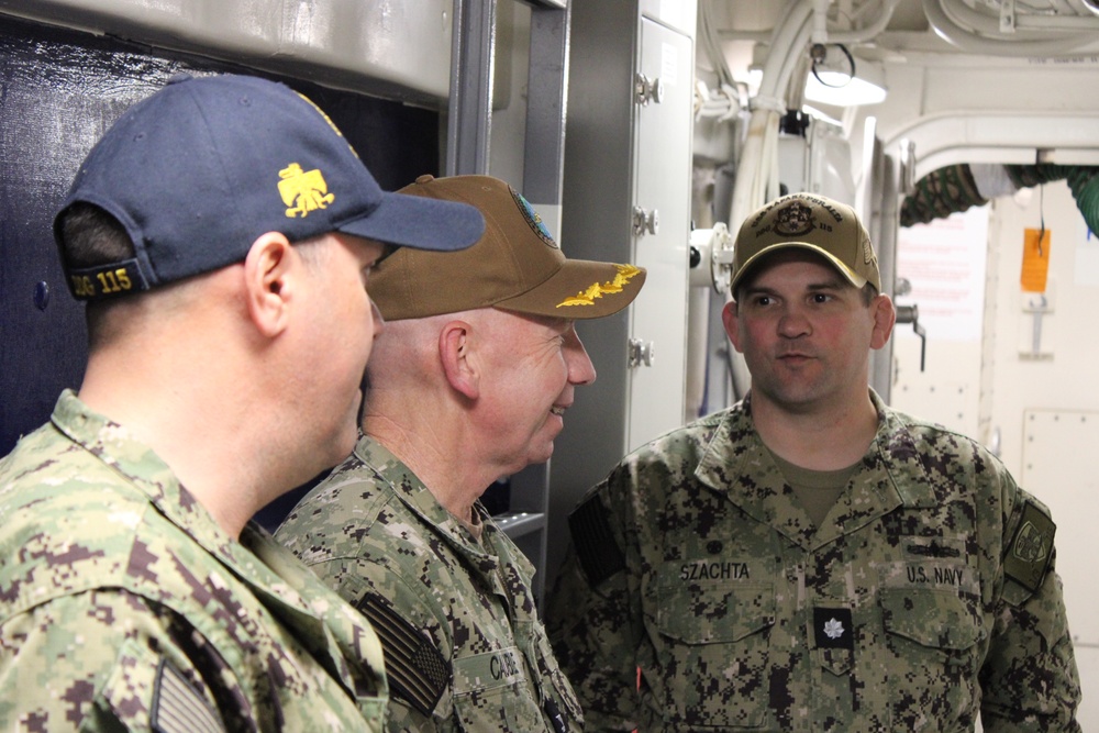 Force Chaplain Visits Commander, Task Force 71/Destroyer Squadron 15 and Waterfront