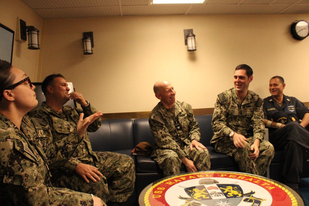 Force Chaplain Visits Commander, Task Force 71/Destroyer Squadron 15 and Waterfront