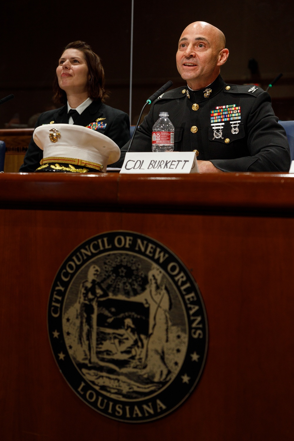 Marines extend a salute of gratitude: bridging the bond with New Orleans city council on military appreciation day
