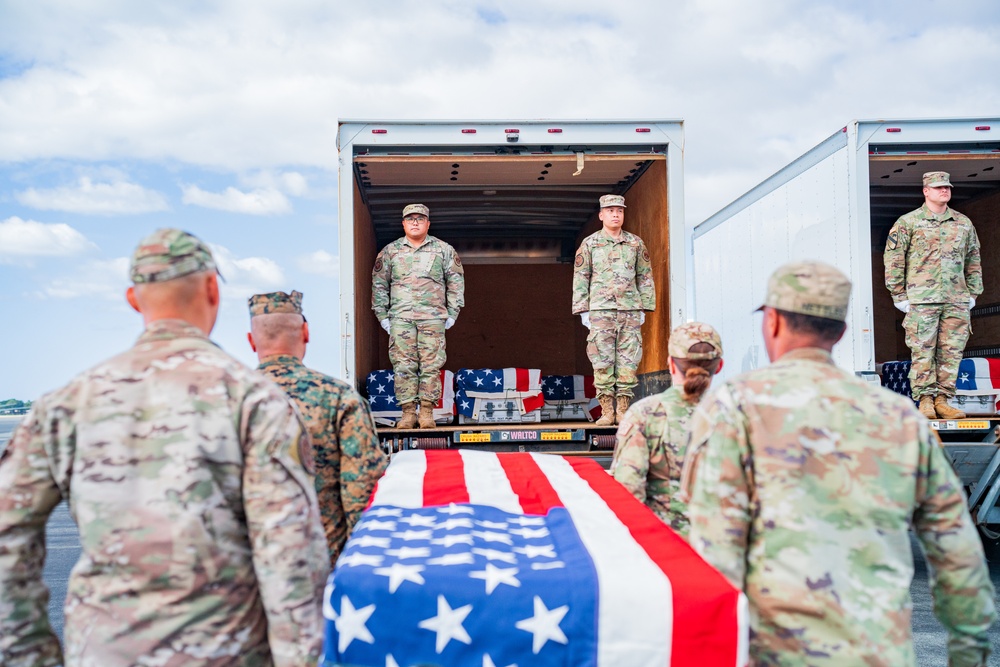 DPAA Conduct Honorable Carry Ceremony
