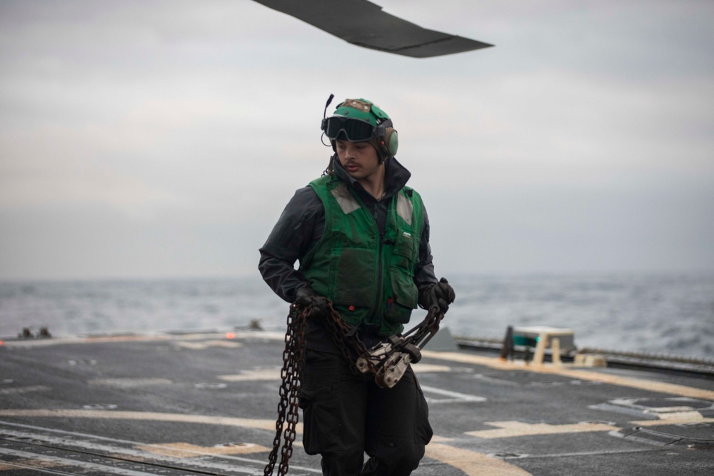 USS William P. Lawrence Flight Operations