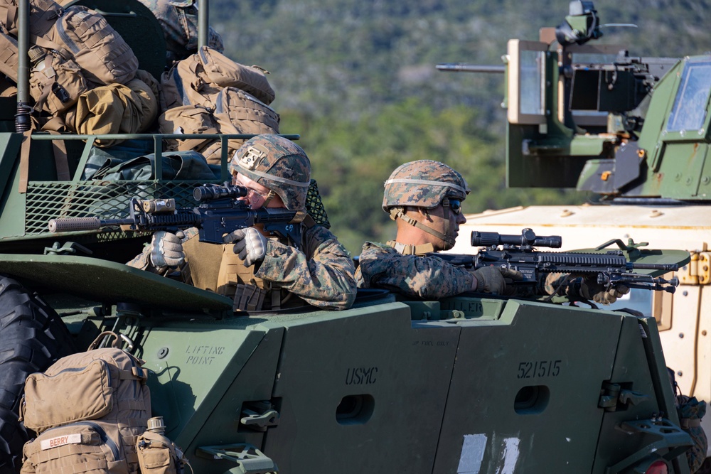 4th Light Armored Reconnaissance conduct Patrolling Tactics Exercise