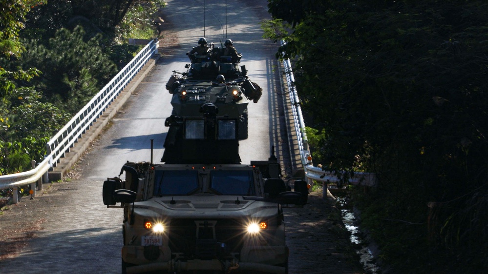 4th Light Armored Reconnaissance conduct Patrolling Tactics Exercise