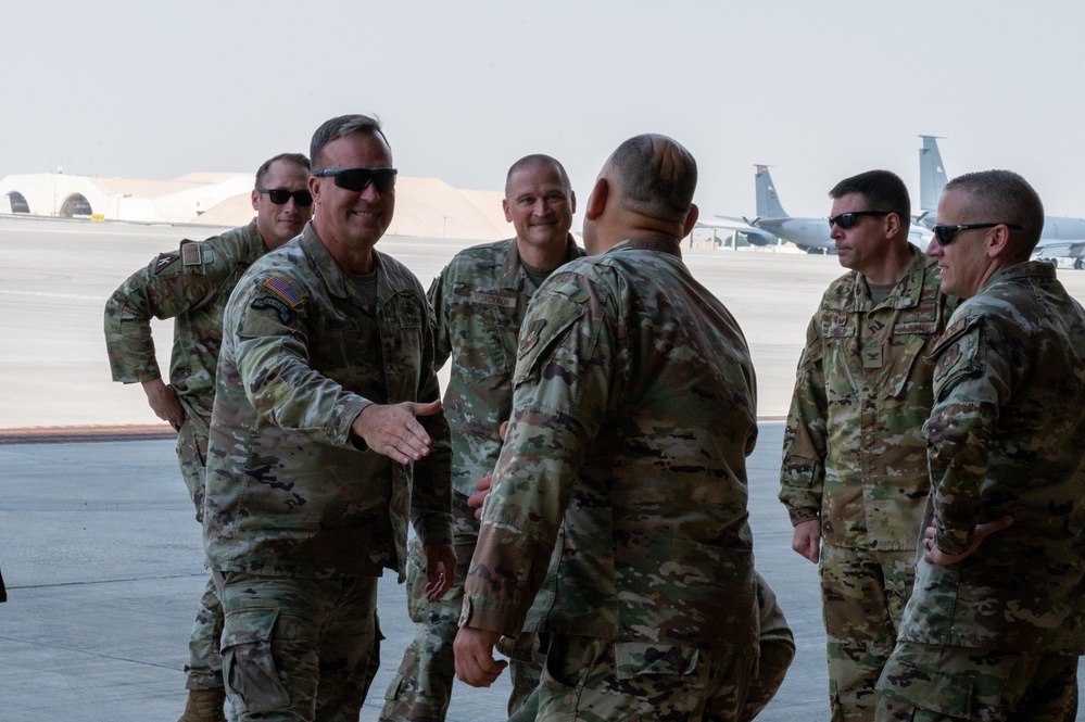 CENTCOM Commander Visits deployed Airmen