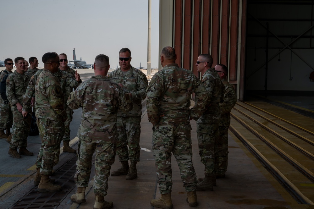 CENTCOM Commander Visits deployed Airmen