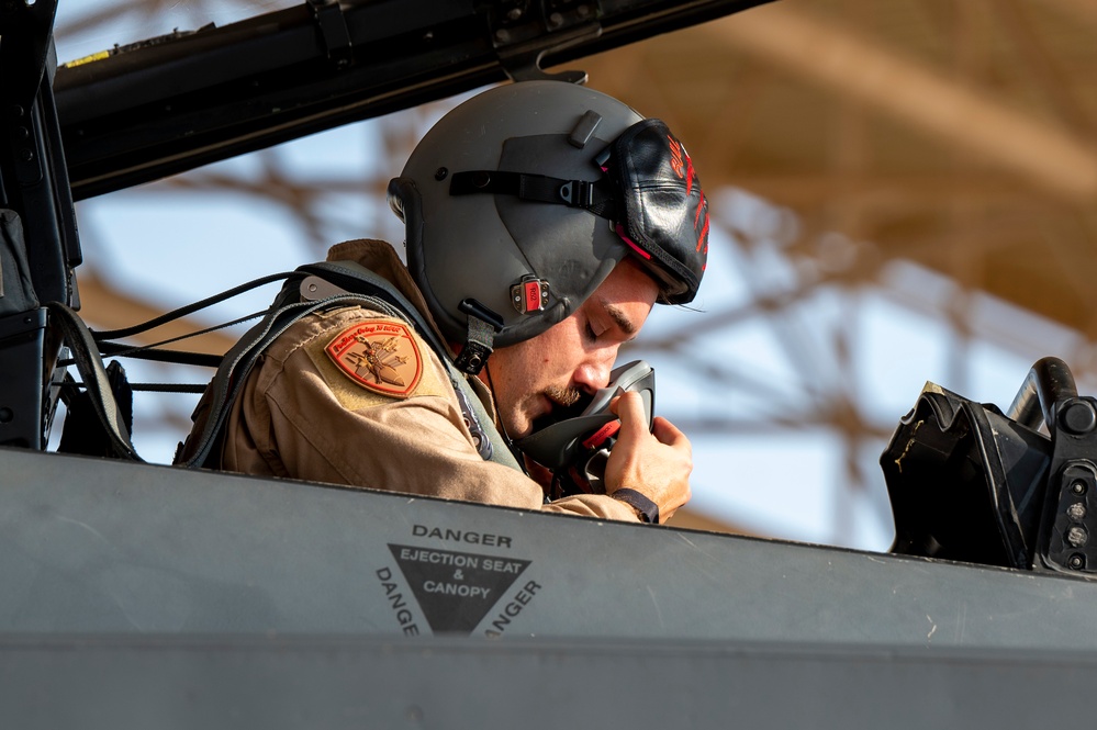 F-15E Strike Eagles Launch in Support of Exercise Sky Shield 8