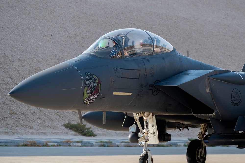 F-15E Strike Eagles Launch in Support of Exercise Sky Shield 8