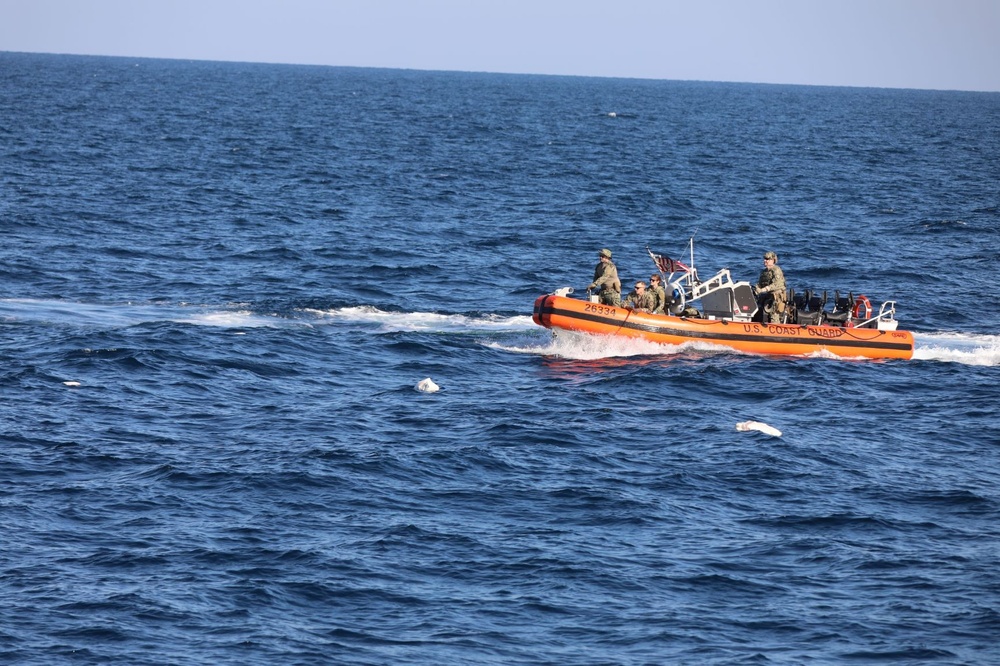 U.S. Coast Guard Cutter Seizes Illegal Narcotics in Gulf of Oman