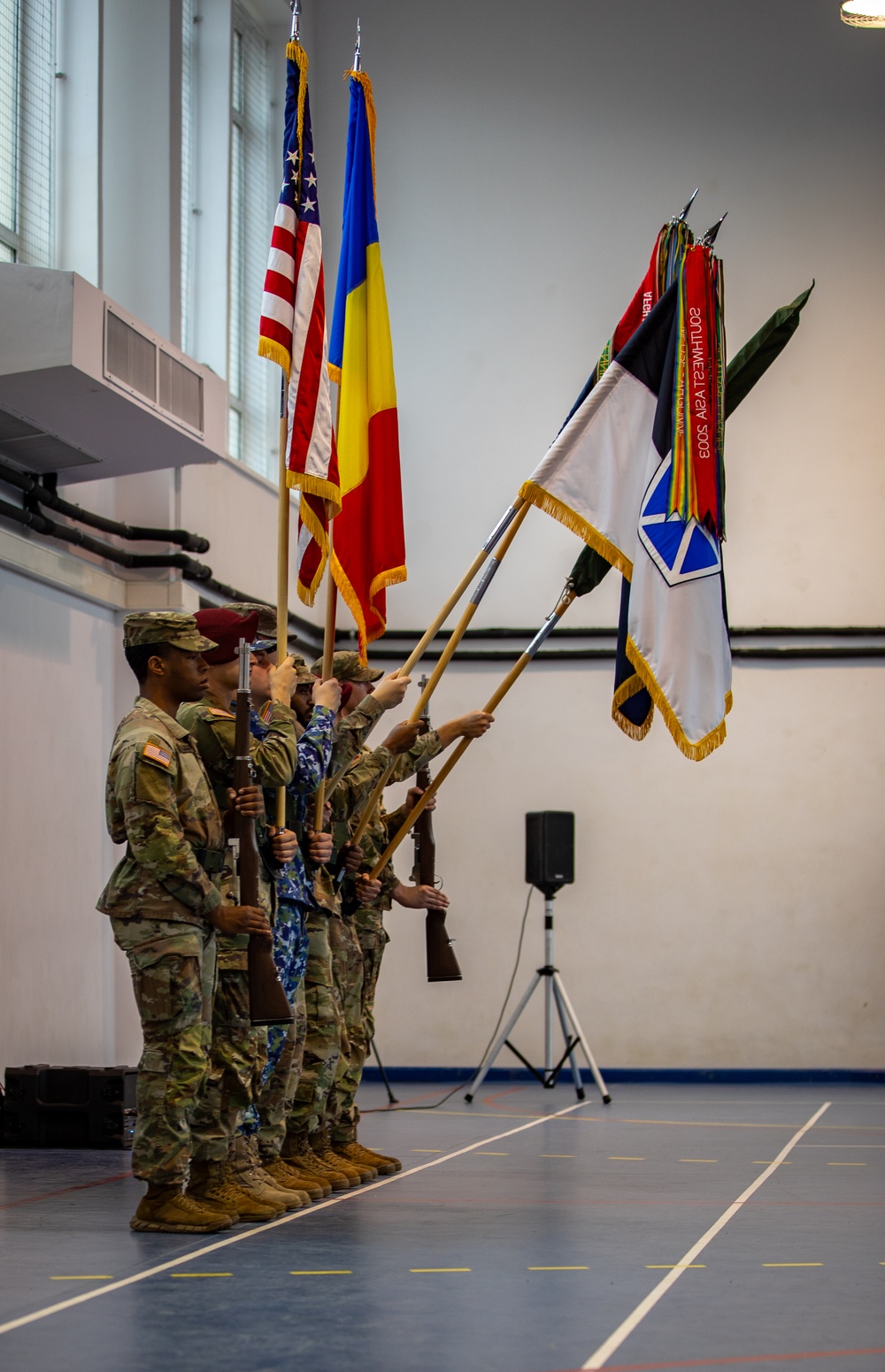 10th Mountain Division transfers authority to the 82nd Airborne Division at Mihail Kogalniceanu Air Base